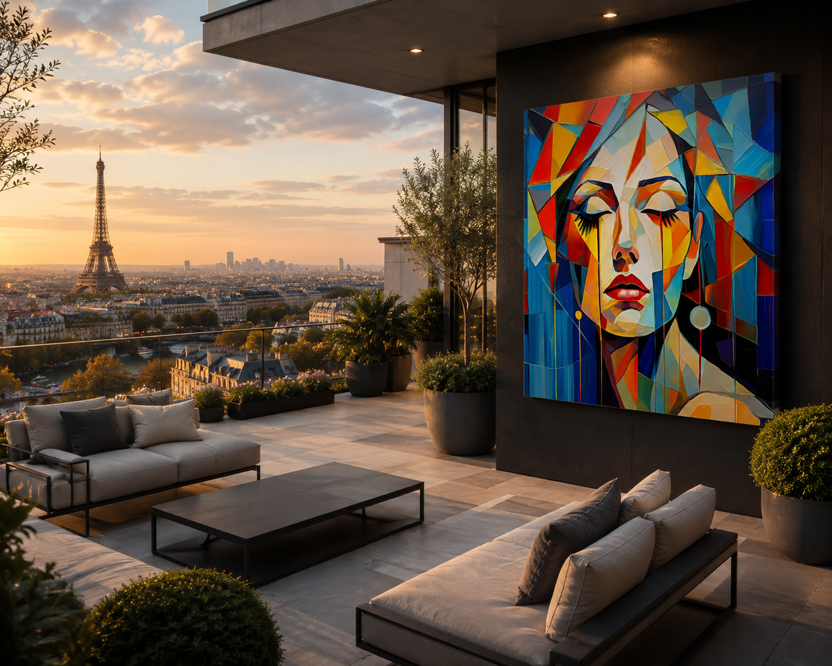 Statement Art Above the City