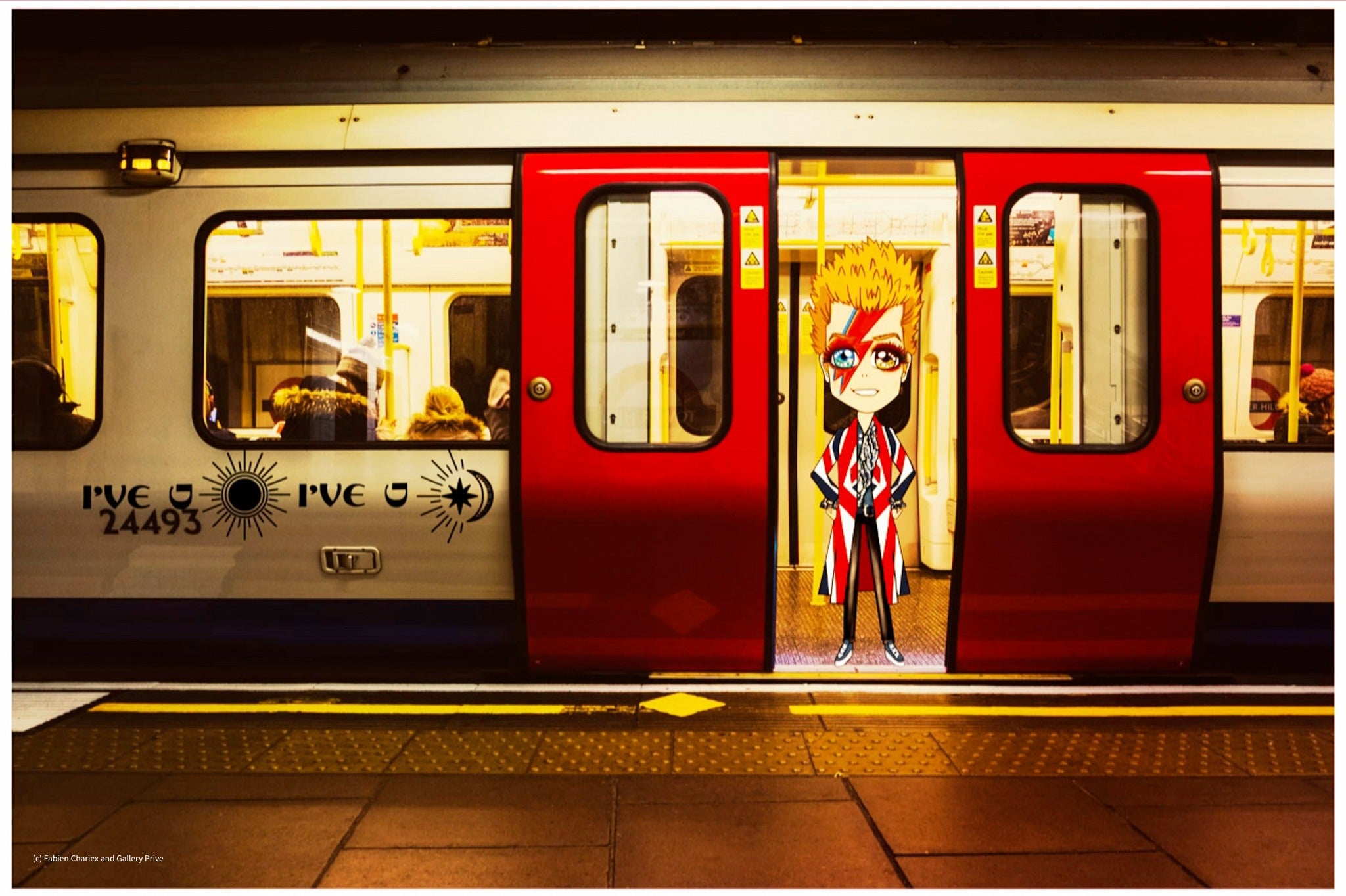Bowie Underground II — manga-inspired fine art print by Gallery Privé