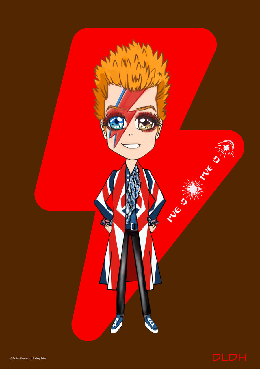 Rebel Bolt, David Bowie manga-inspired artwork by Hiren Kothari and Maria Sokolyanskaya